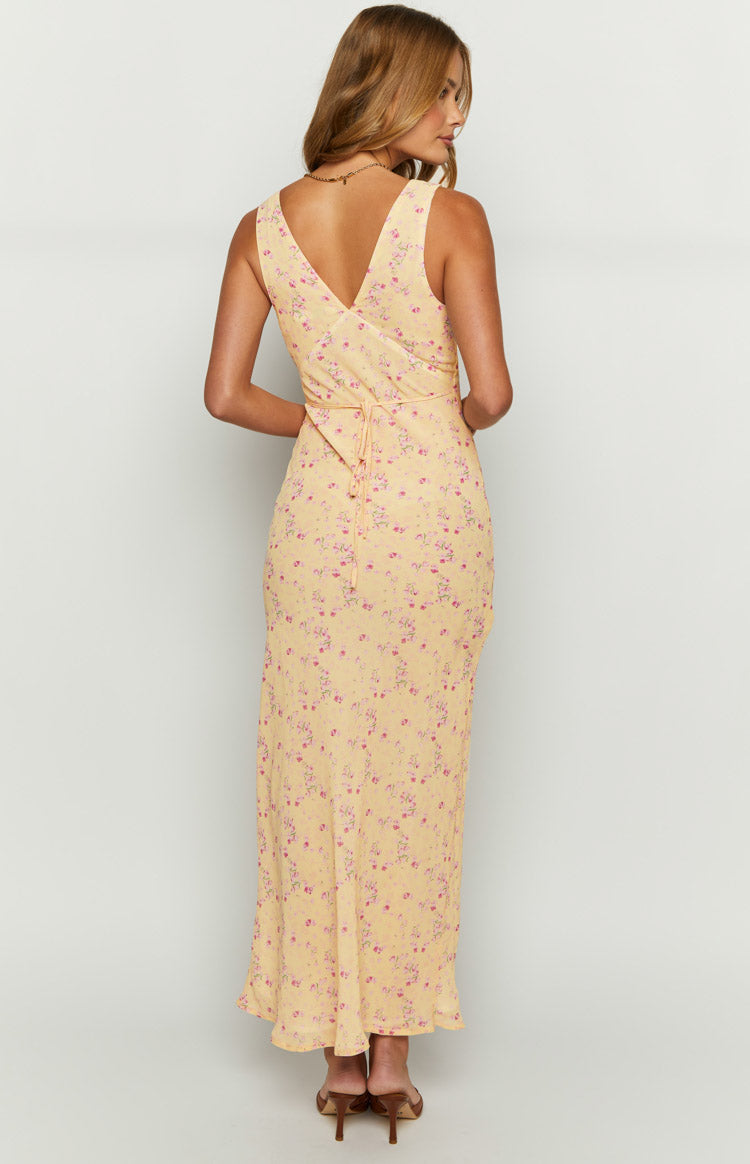 Verlaine Yellow Floral Maxi Dress