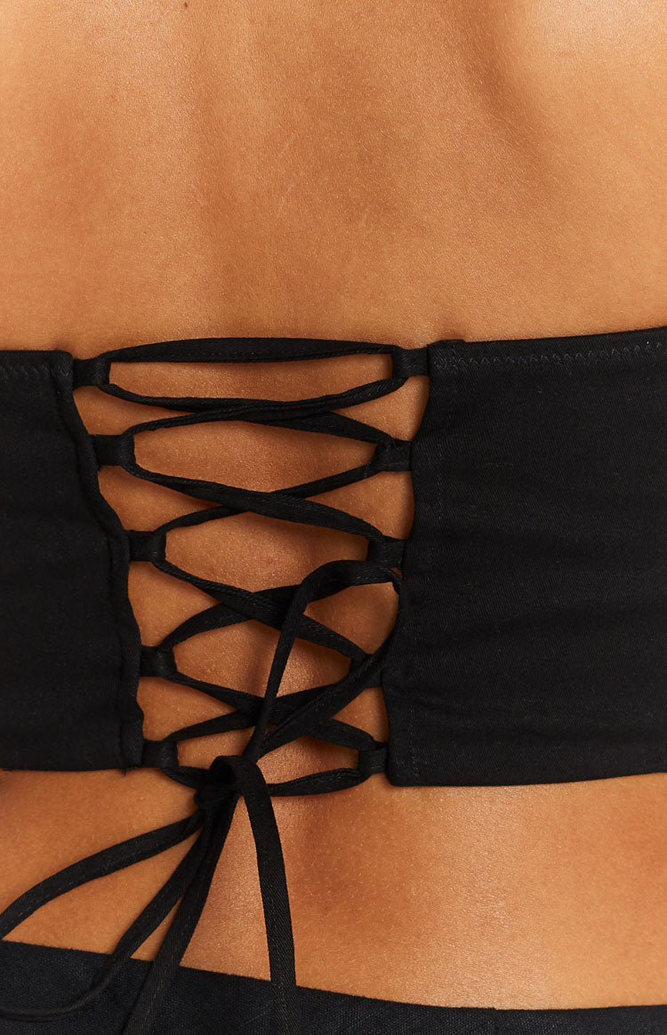 Graceland Black Corset Top