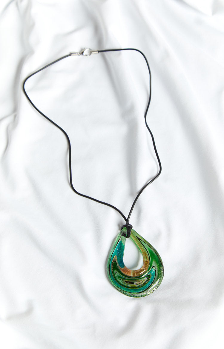 Ally Green Pendant Necklace