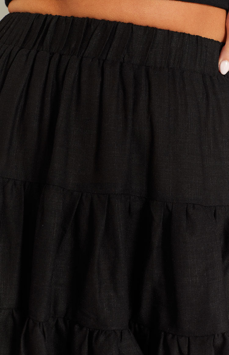 Cassian Black Mini Skirt