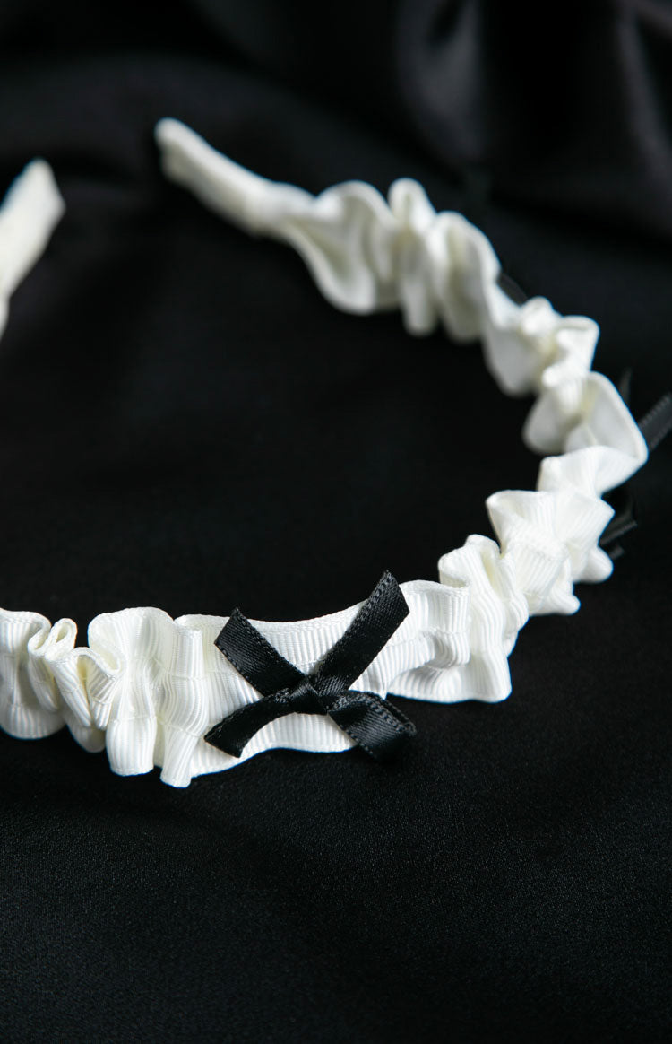 Jasmine White Bow Headband