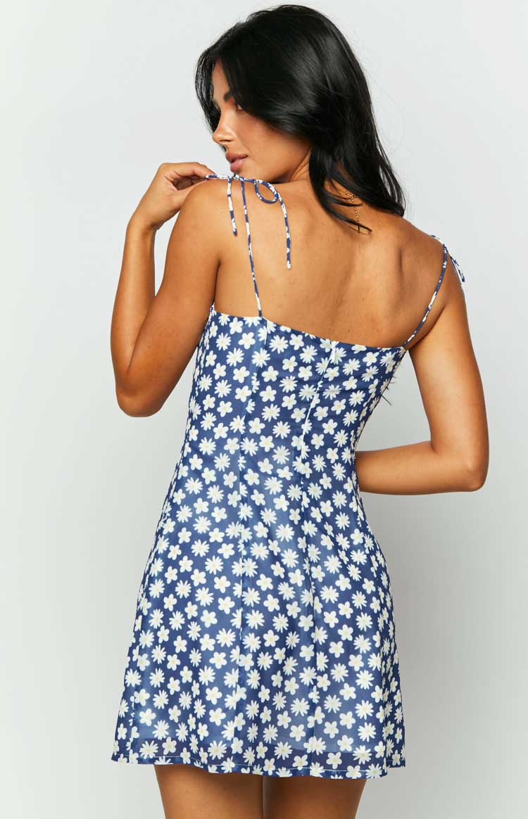 Penny Blue Floral Mini Dress