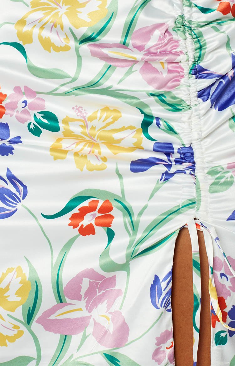 Atlantis Mini Dress White Floral