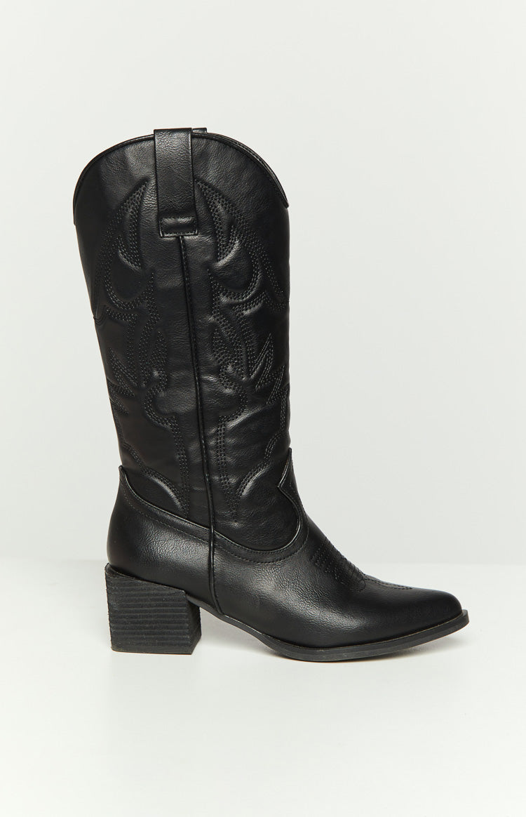 Therapy Ranger Black Cowboy Boots