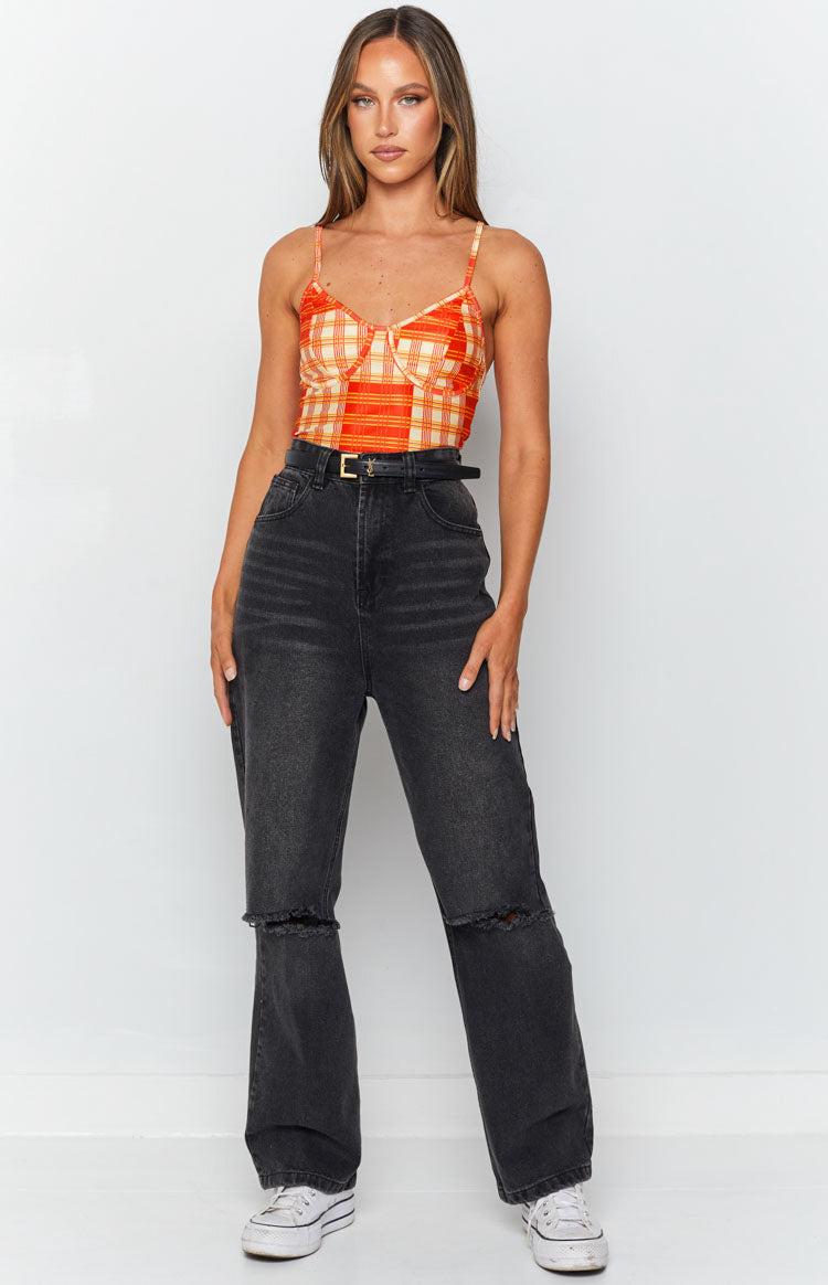 Ahlia Cami Crop Top Orange