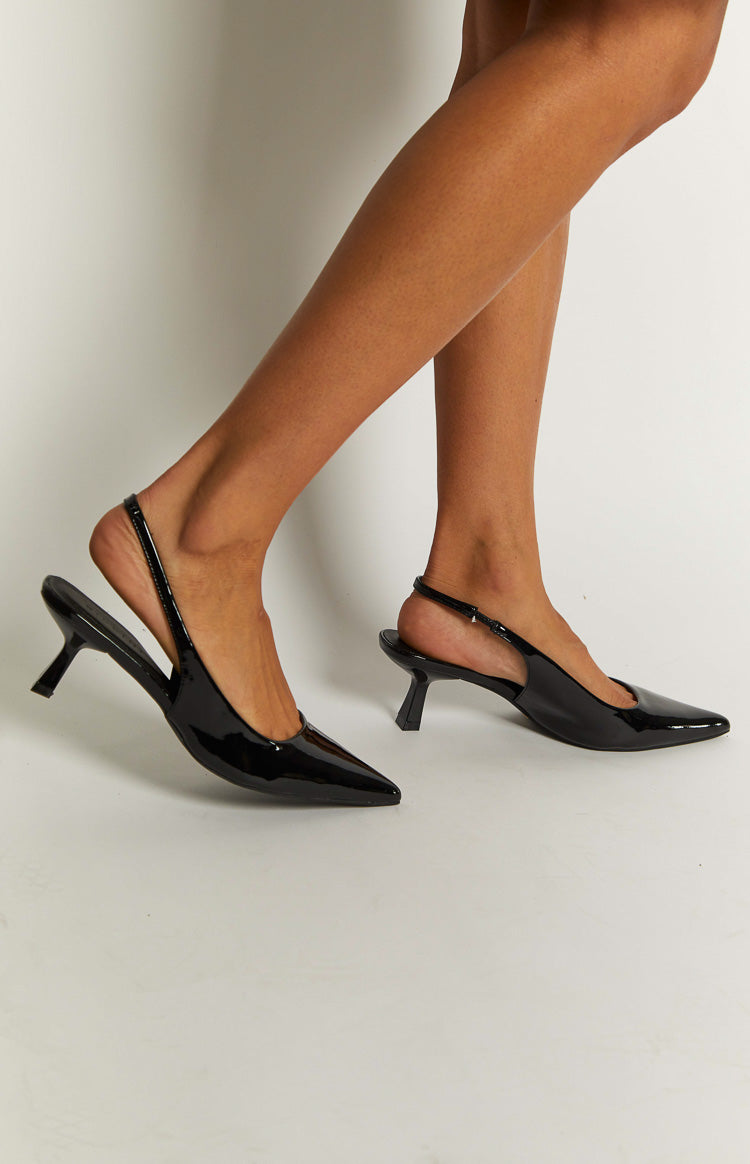 Billini Ayla Black Patent Heels