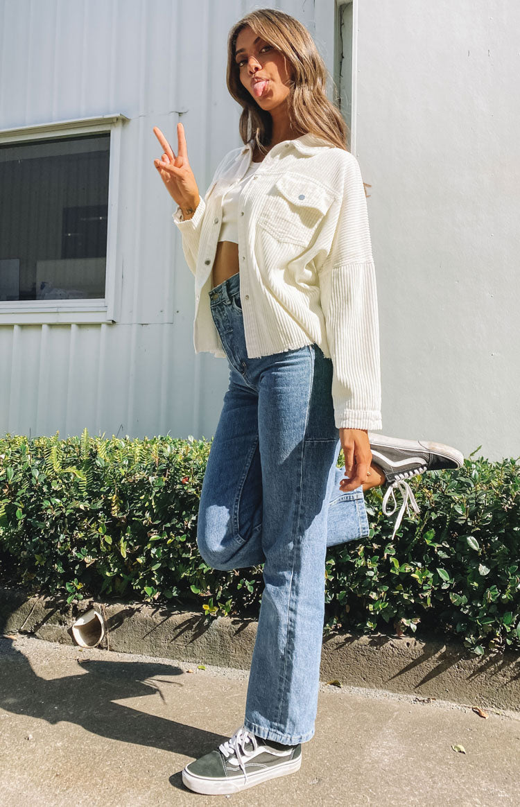 Rayna Cord Jacket Cream