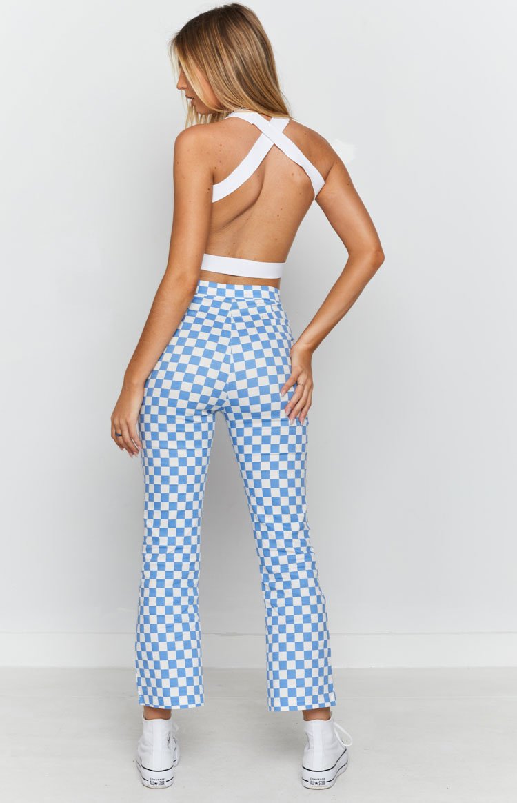 Lorelai Check Pant Blue