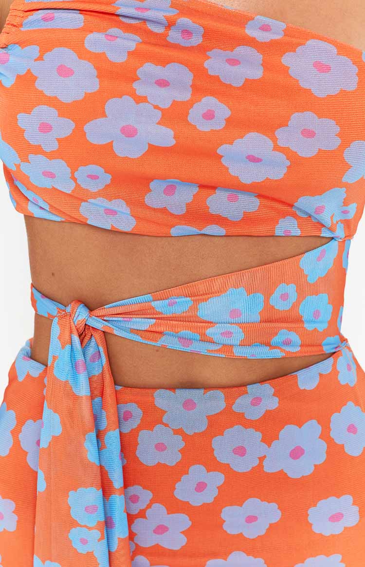 Nikita Orange Floral Mini Dress