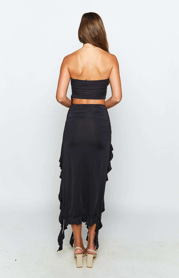 Lioness Rendezvous Black Maxi Skirt