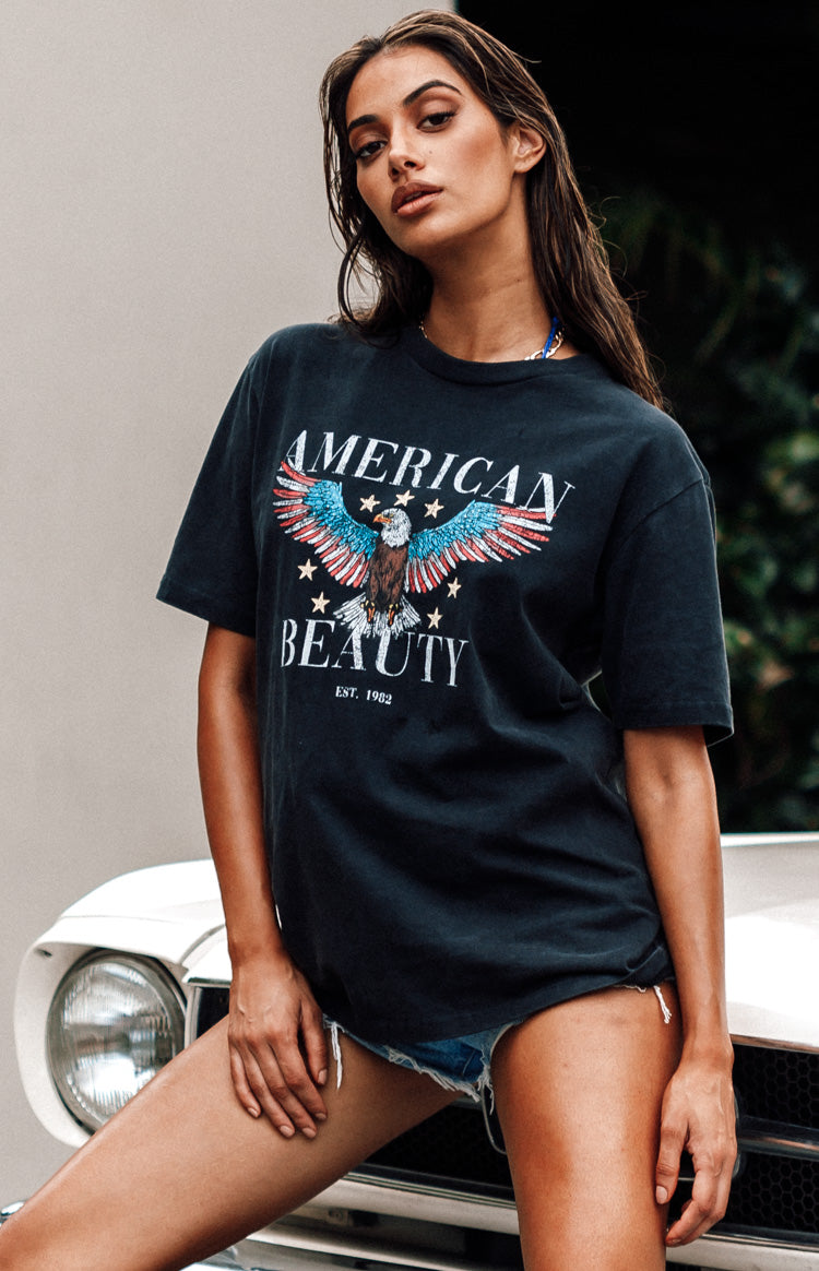 American Beauty T-Shirt Washed Black