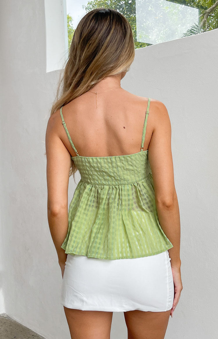 Talia Green Baby Doll Top