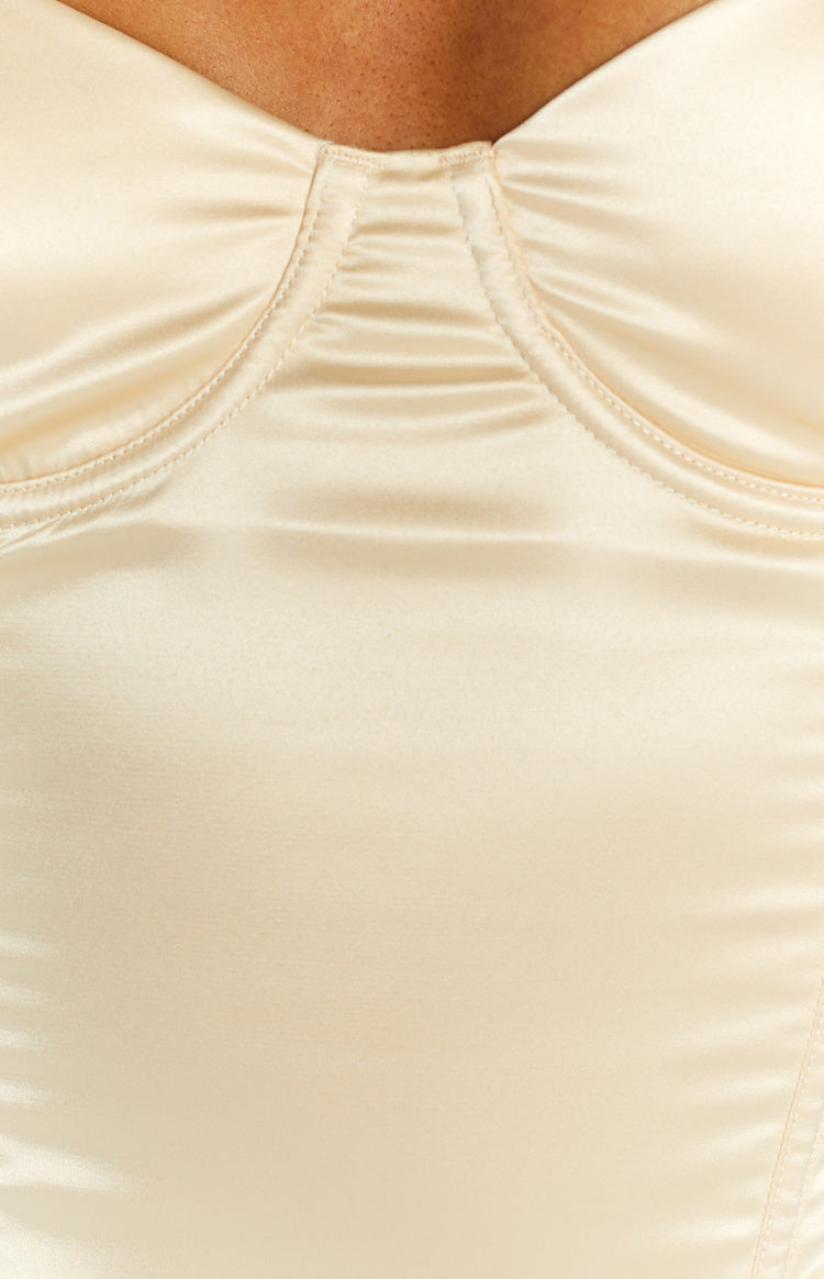Intentions Champagne Corset Top