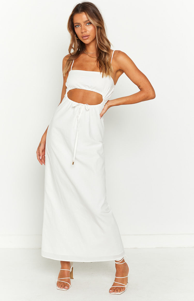 Zoey White Maxi Dress