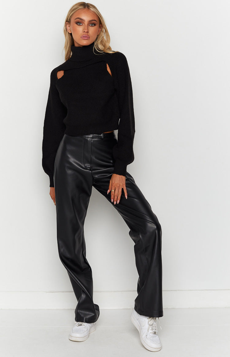 Mayson Black Knit Sweater