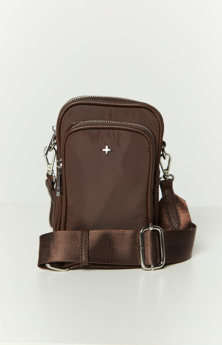 Peta & Jain Didi Choc Nylon Crossbody Bag