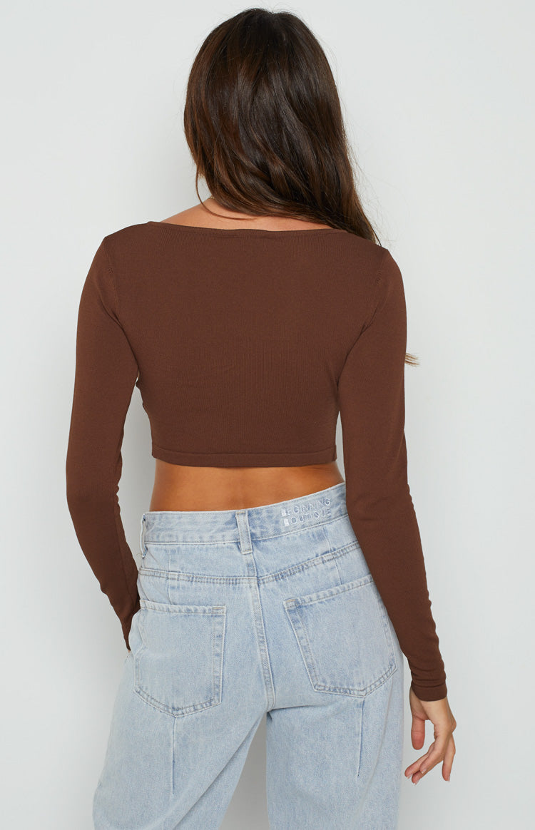 Sorbet Brown Top