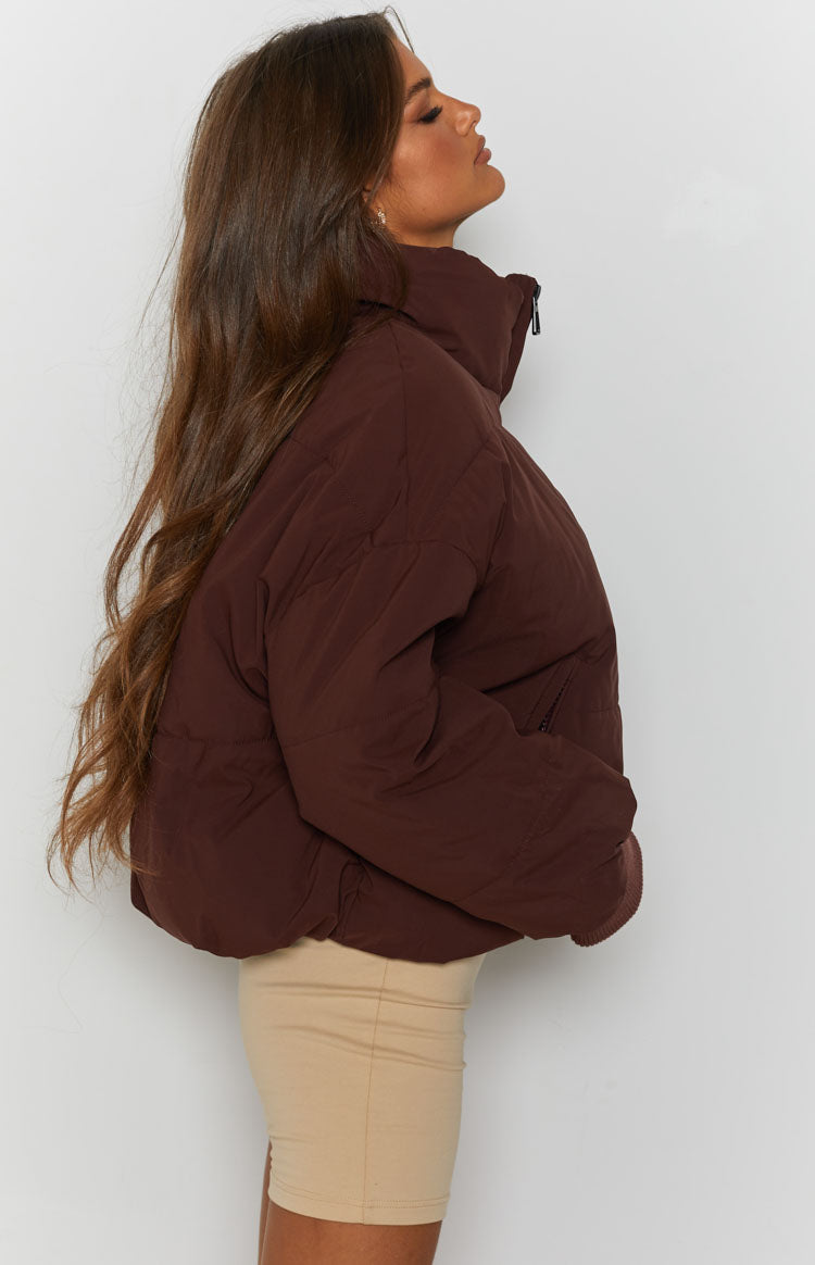 Remi Puffer Jacket Chocolate