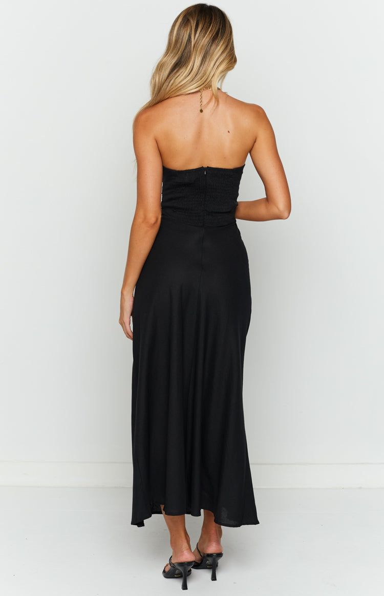 Lucielle Black Midi Dress