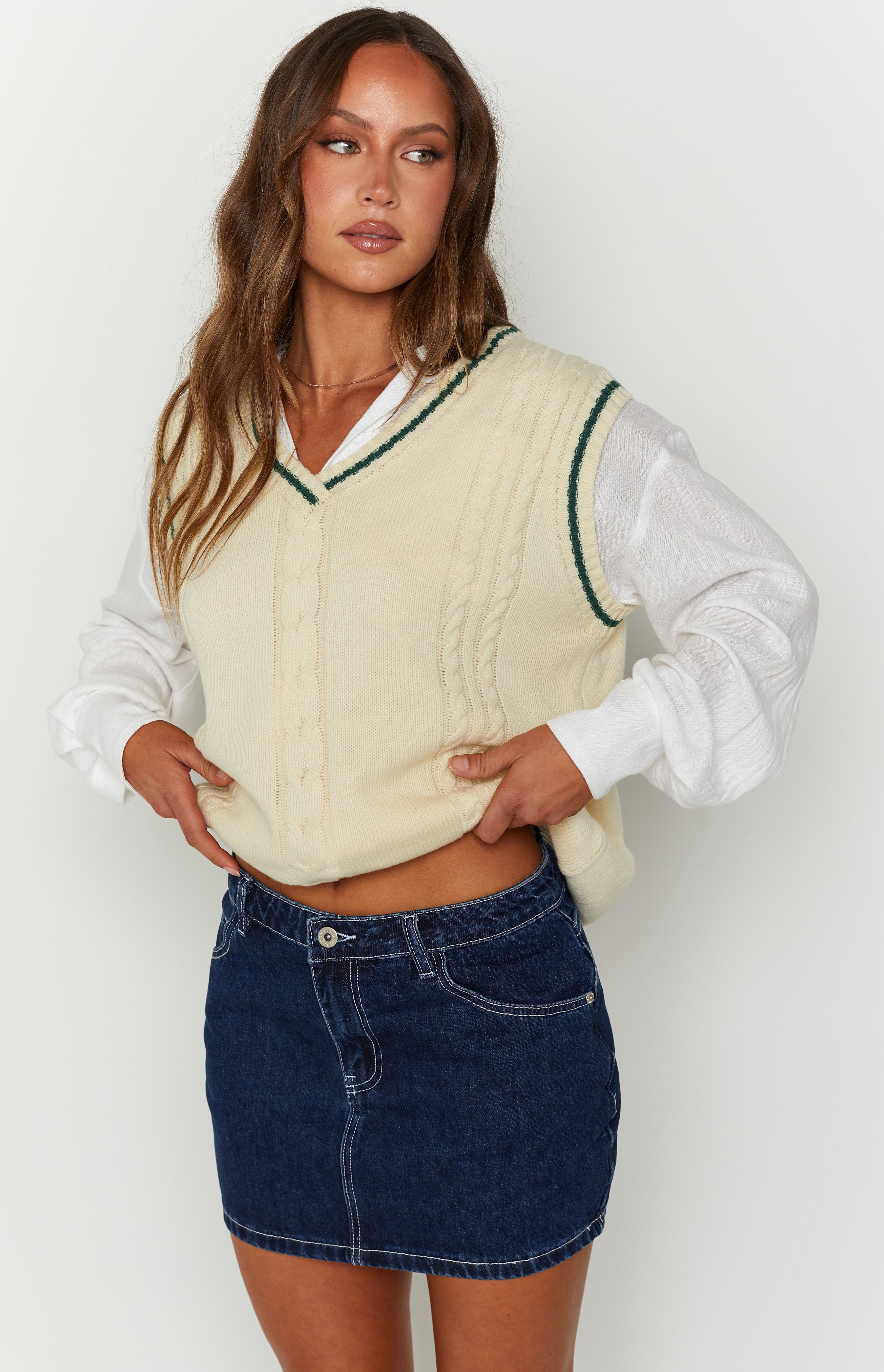 Cadence Denim Mini Skirt