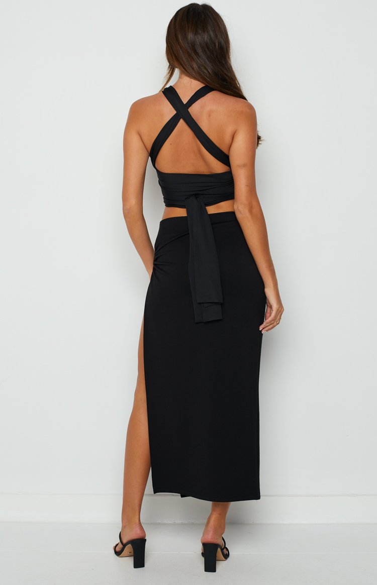Cooper Black Maxi Skirt