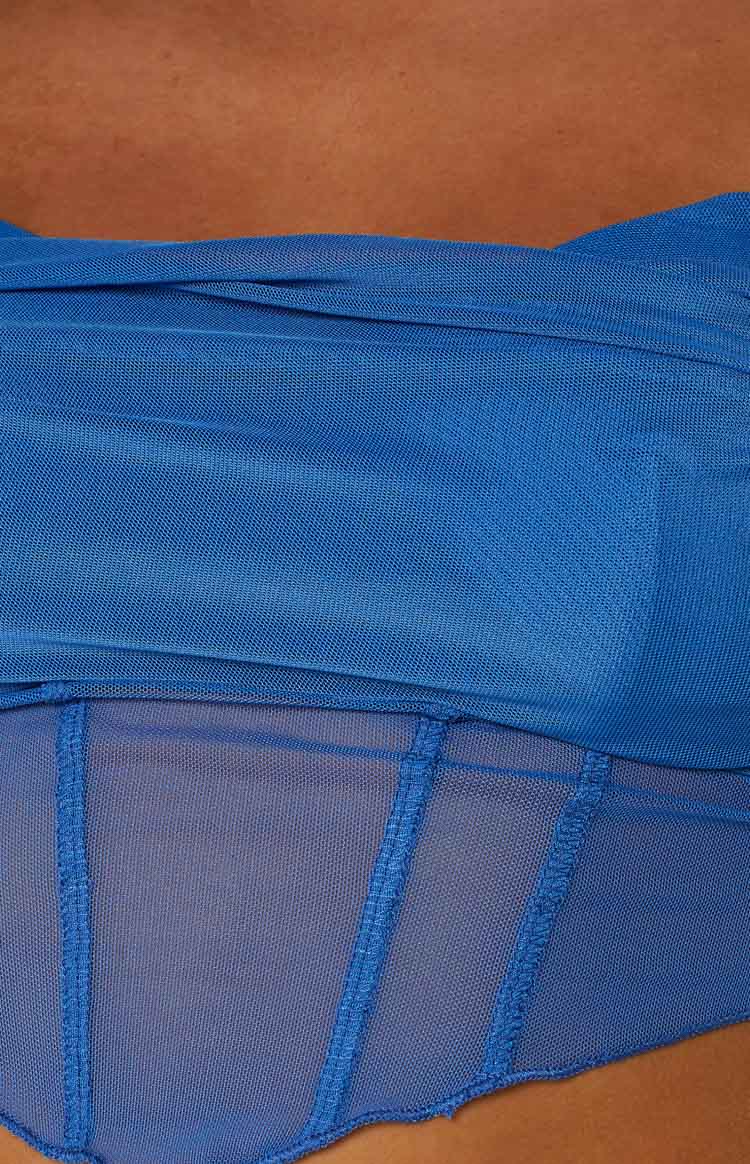 Carlina Blue Corset Top