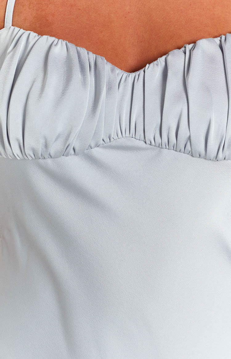 Elise Ice Blue Midi Dress