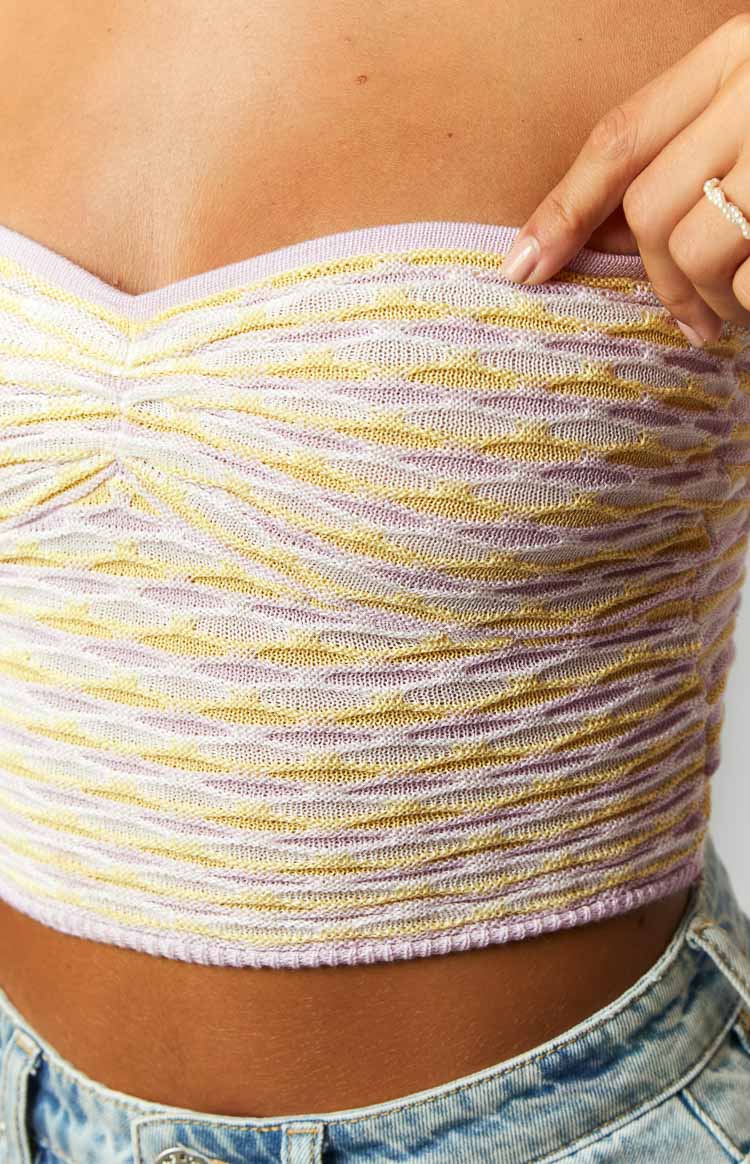 Laylah Multi Knit Tube Crop Top
