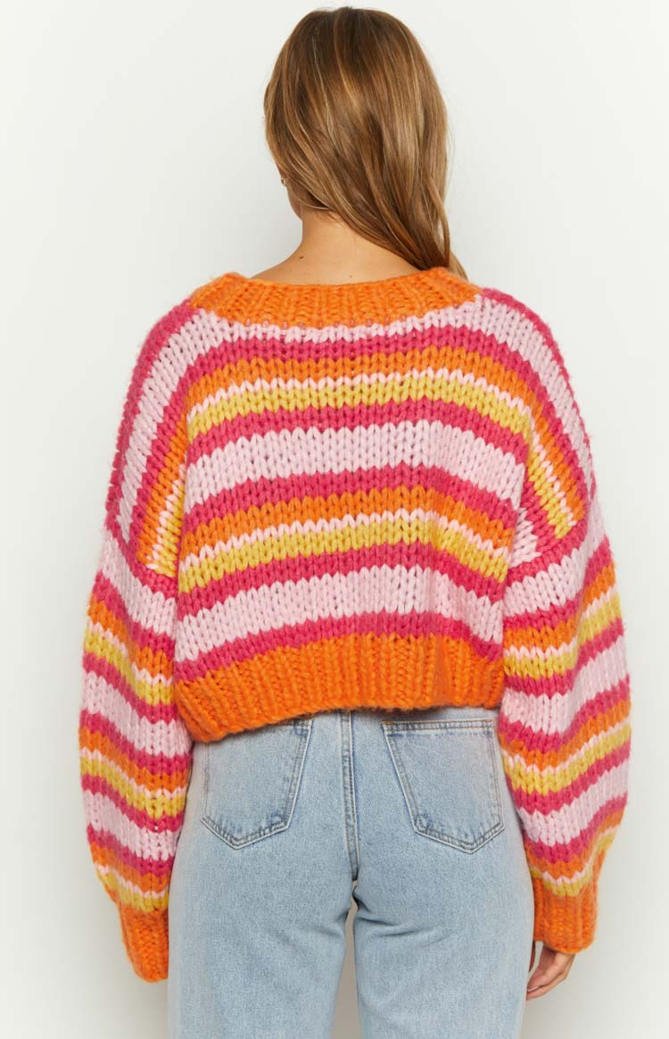 Belmont Pink Stripe Sweater