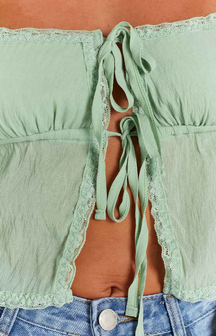 Frankie Green Crop Top