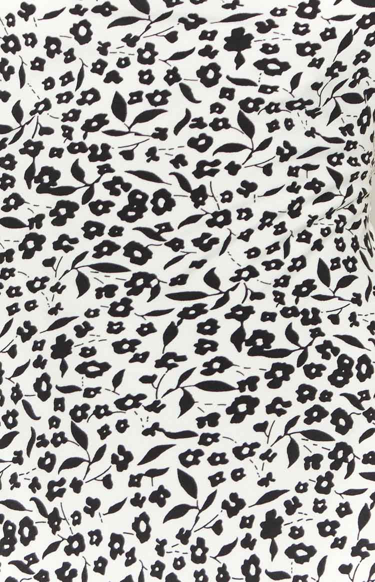 Delphine Black Floral Midi Dress