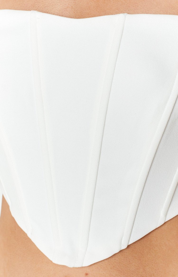 Amy White Corset Top