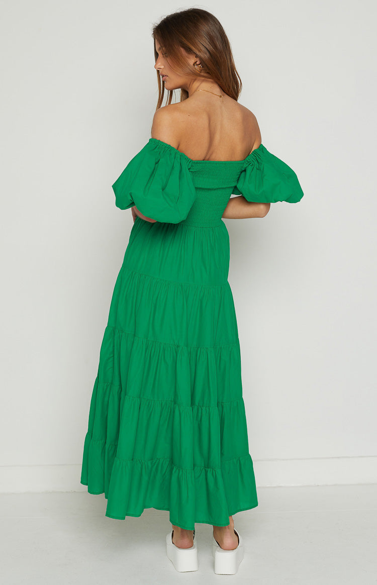 Mayfair Green Midi Dress