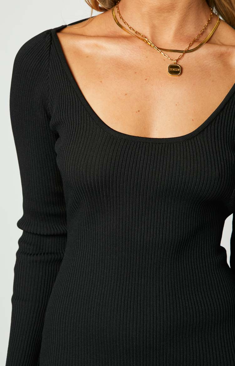 Kylie Black Maxi Dress