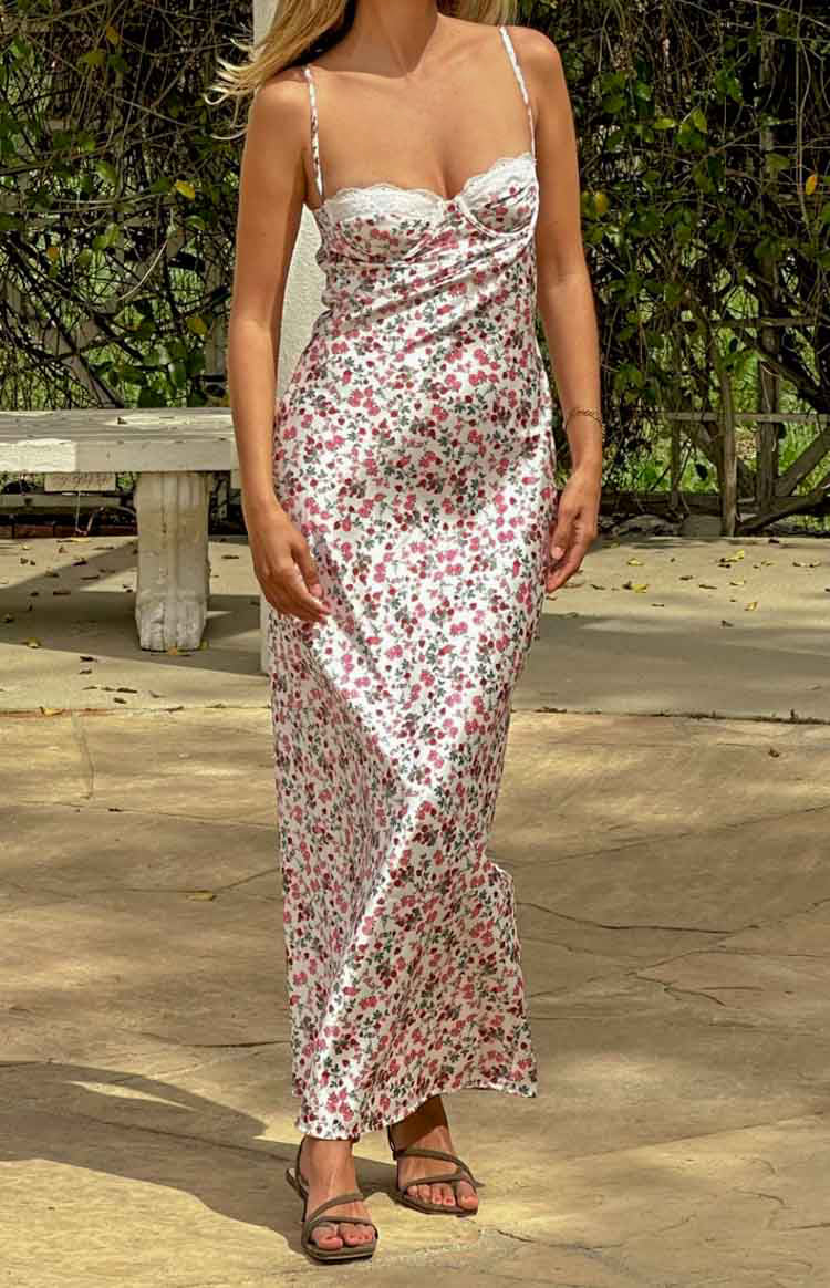 Scarlette White Floral Maxi Dress
