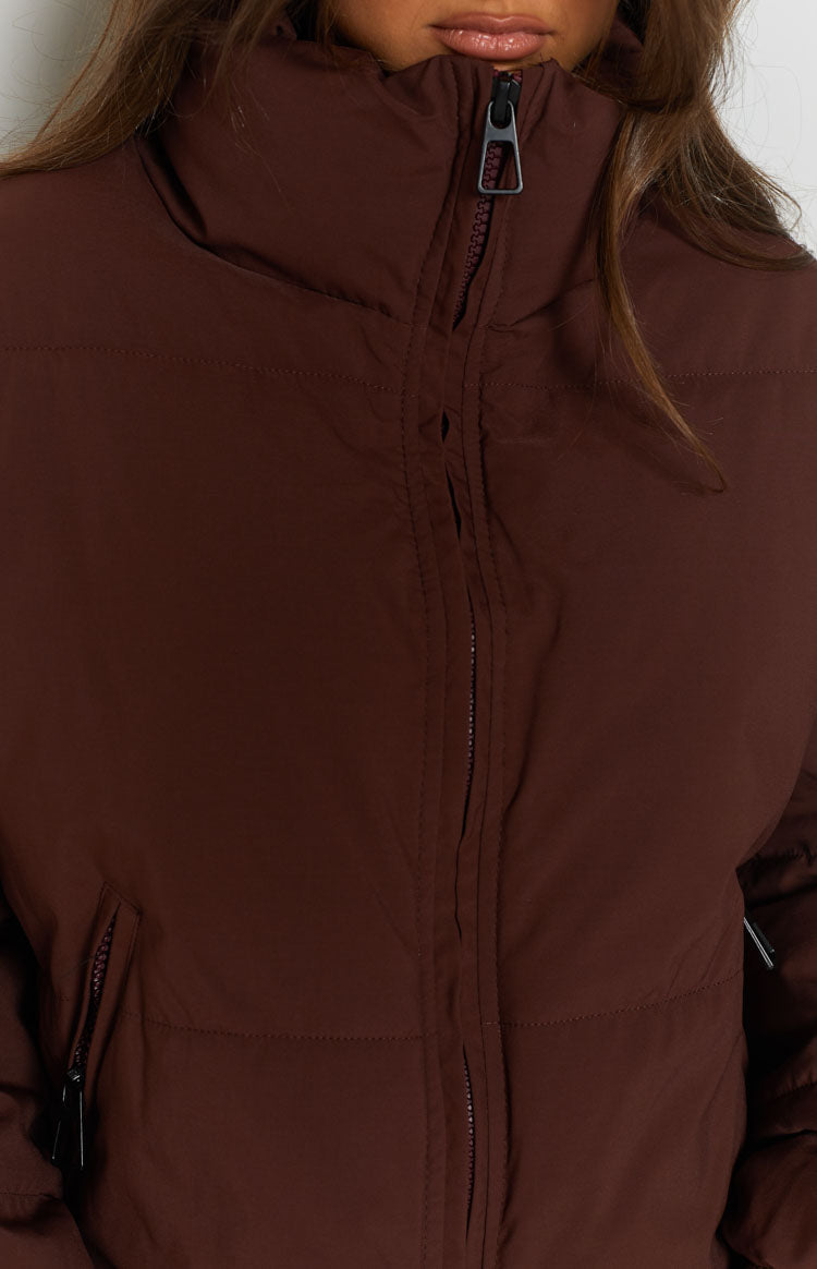 Remi Puffer Jacket Chocolate