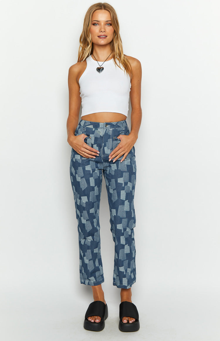 Zeppelin Patchwork Denim Jeans