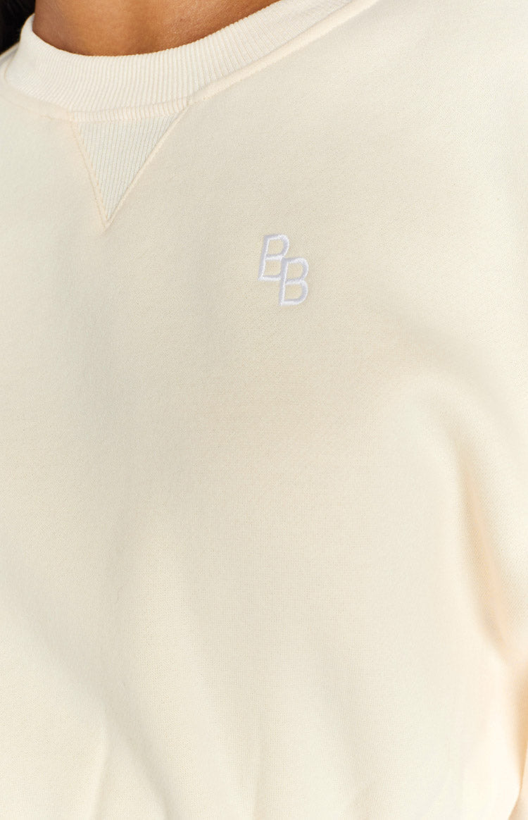 Annie Cream Cropped Sweater