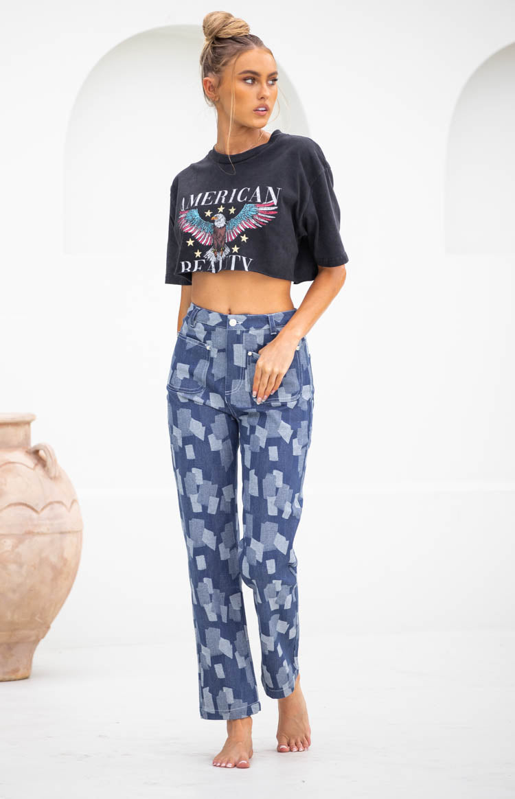 Zeppelin Patchwork Denim Jeans