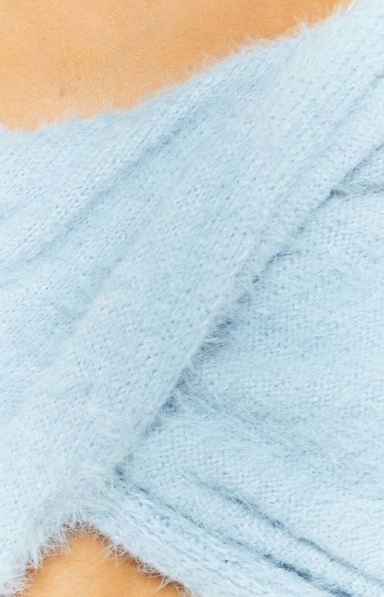 Ollie Blue Twist Knit Sweater