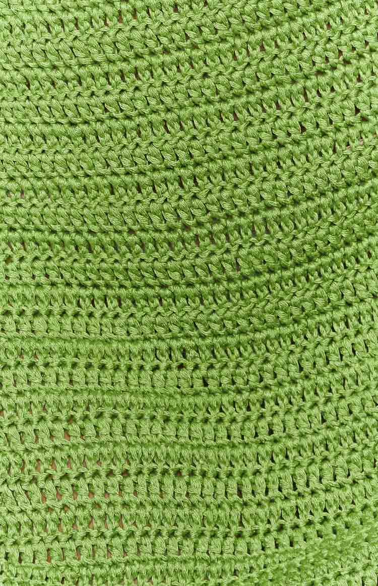 Stella Green Strapless Crochet Top