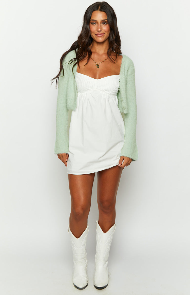 Shelly Sage Fluffy Knit Sweater