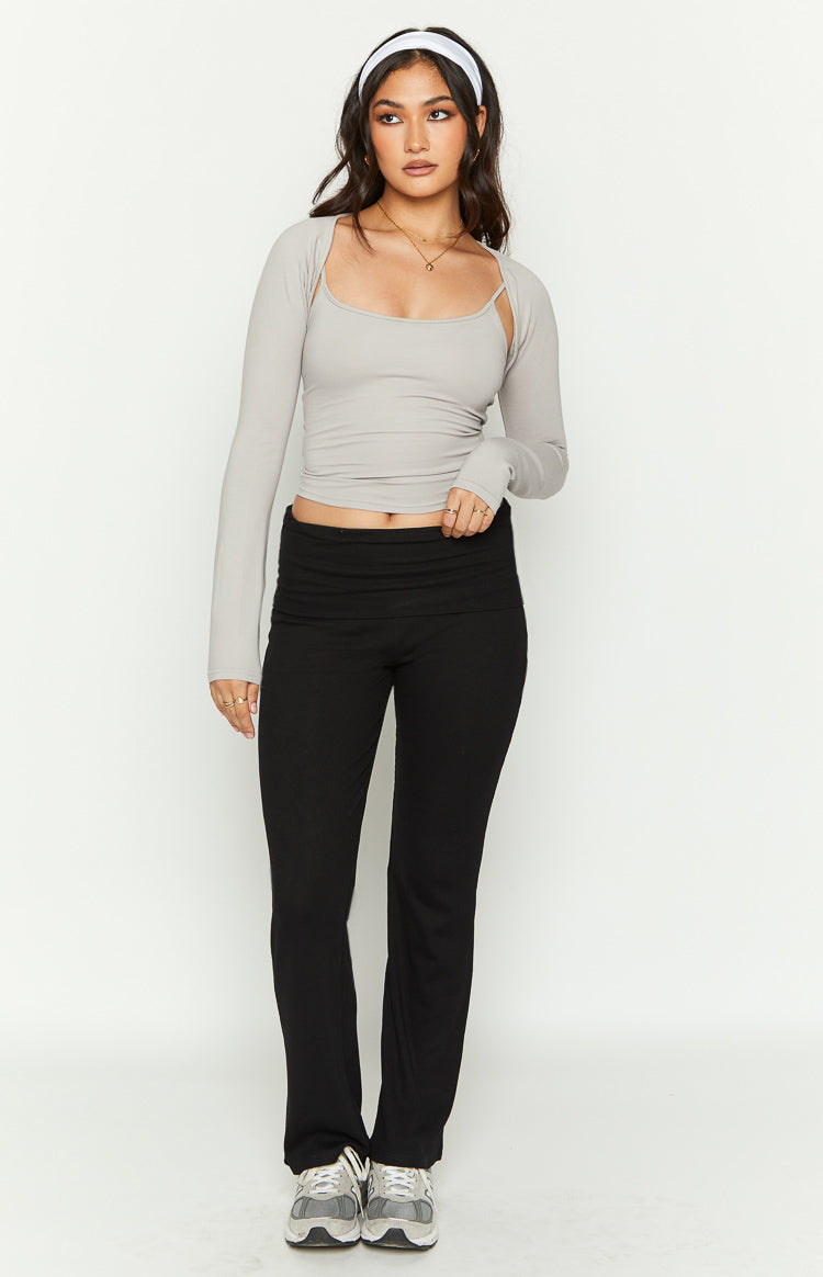 Daxton Black Fold Over Pants