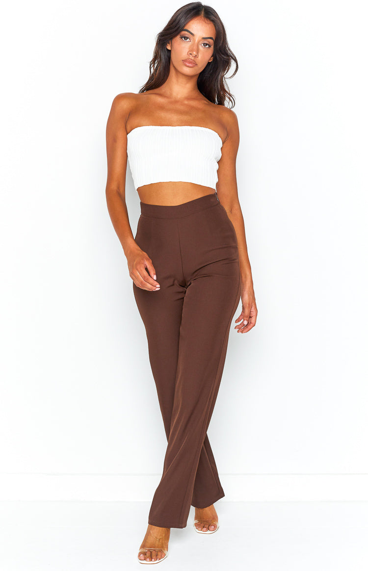 Yolanda Brown Slim Leg Pants
