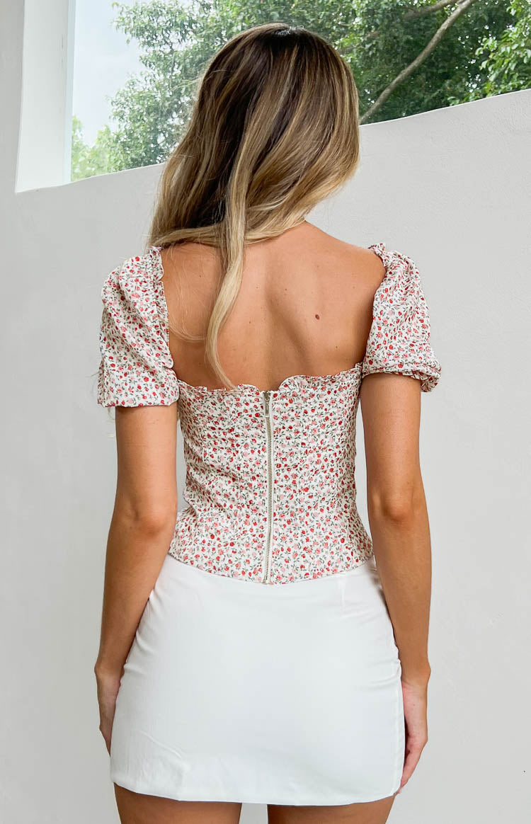 Kyla Floral Puff Sleeve Top