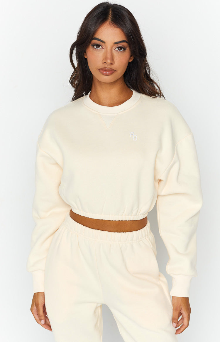 Annie Cream Cropped Sweater