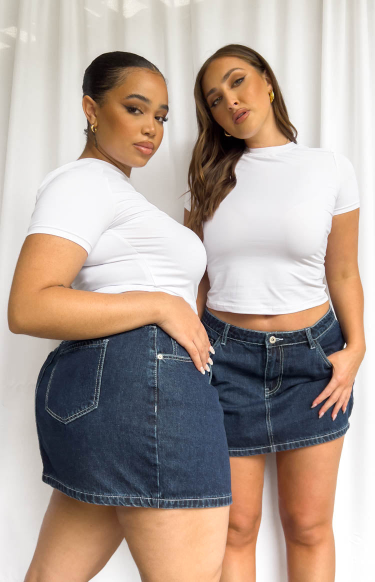 Cadence Denim Mini Skirt