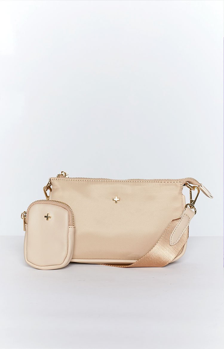 Peta & Jain Phoenix Crossbody Bag Beige Nylon