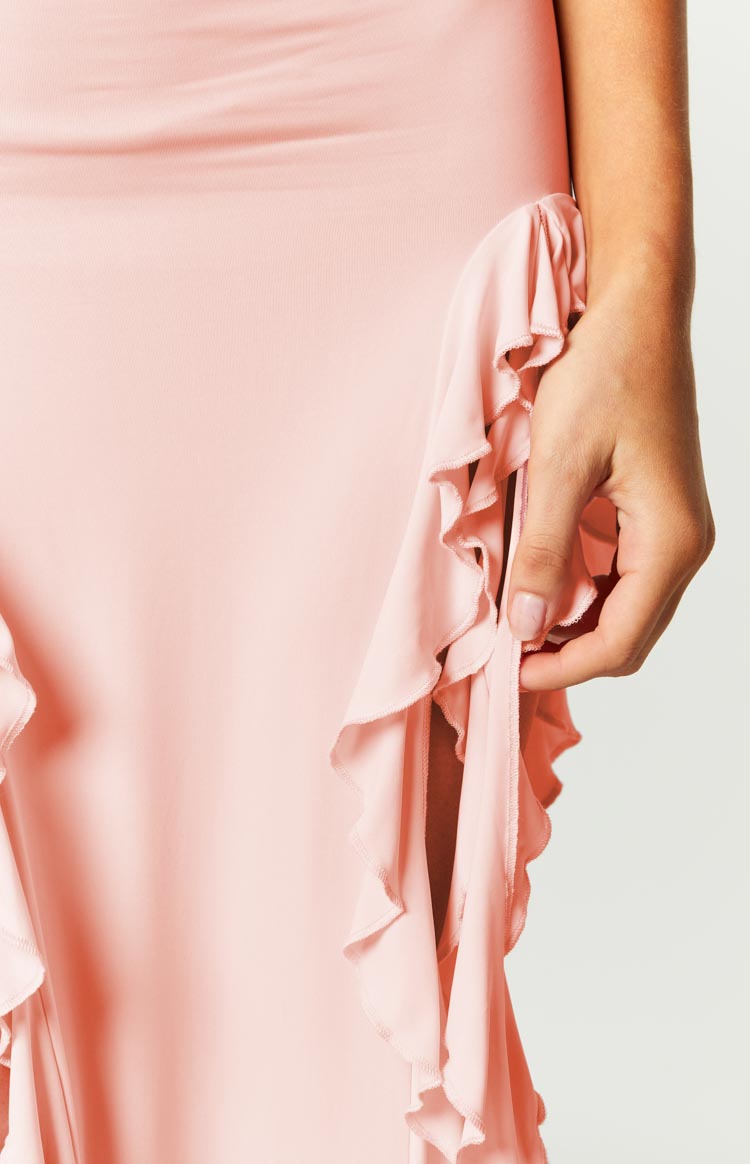 Lioness Rendezvous Blush Strapless Midi Dress