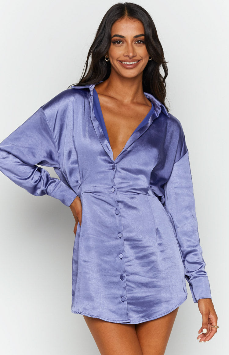 Deeper Water Mini Dress Blue